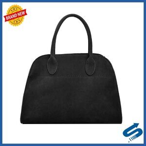 Retro Suede Leather Tote Bag Adjustable Strap Shoulder Handbag Purse